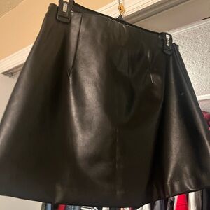 Abercrombie & Fitch Faux black leather skirt, small, never worn